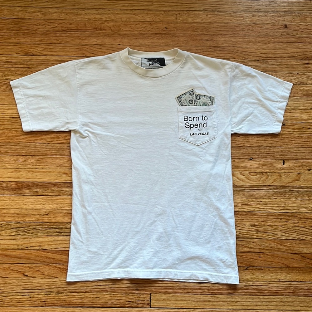 Vintage Las Vegas T-Shirt / Born To Spend / Medium